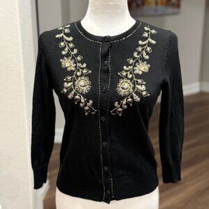 Ann Taylor LOFT Black Cardigan Sweater
